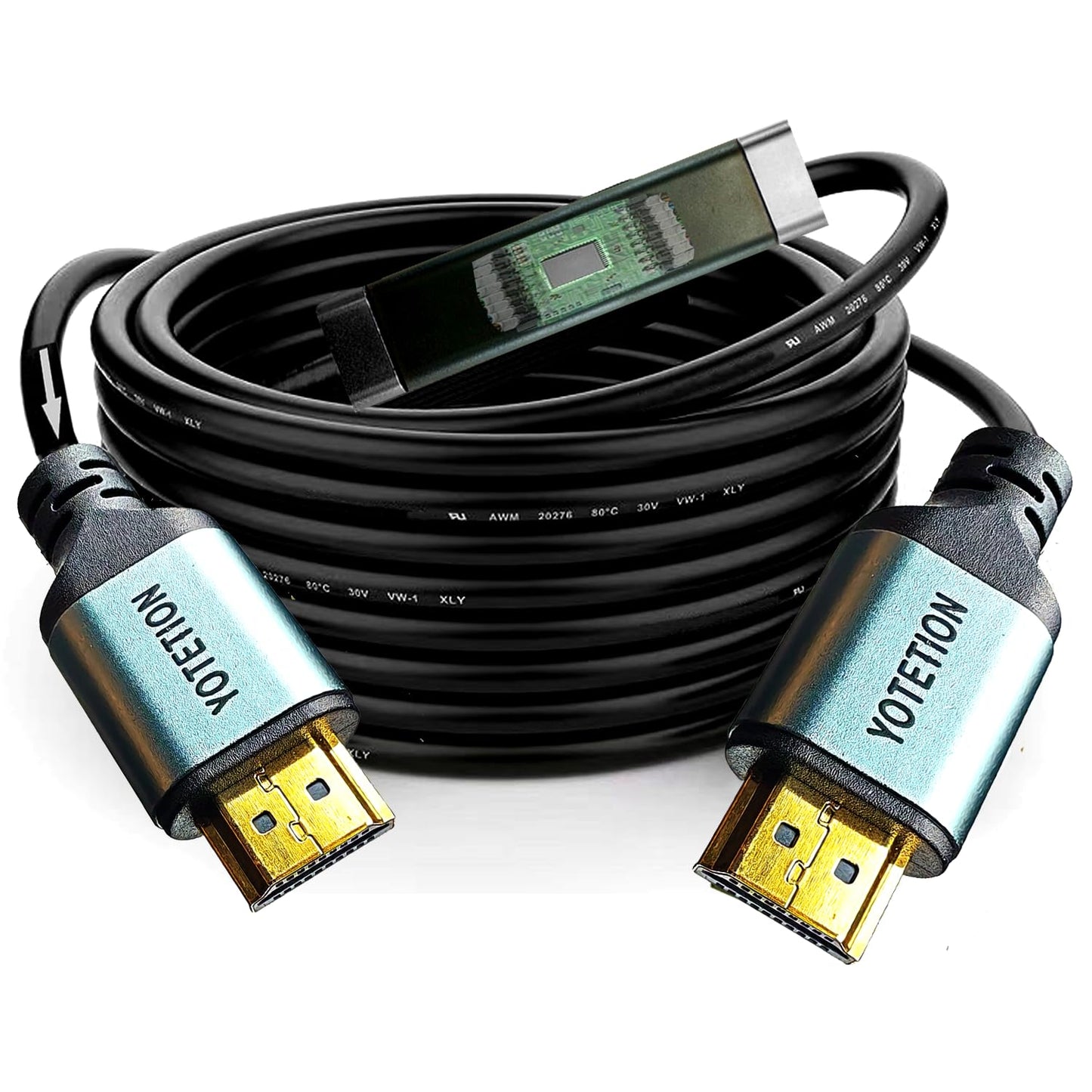 HDMI Cable 80ft 4K60Hz with Built-in Signal Booster for Quality