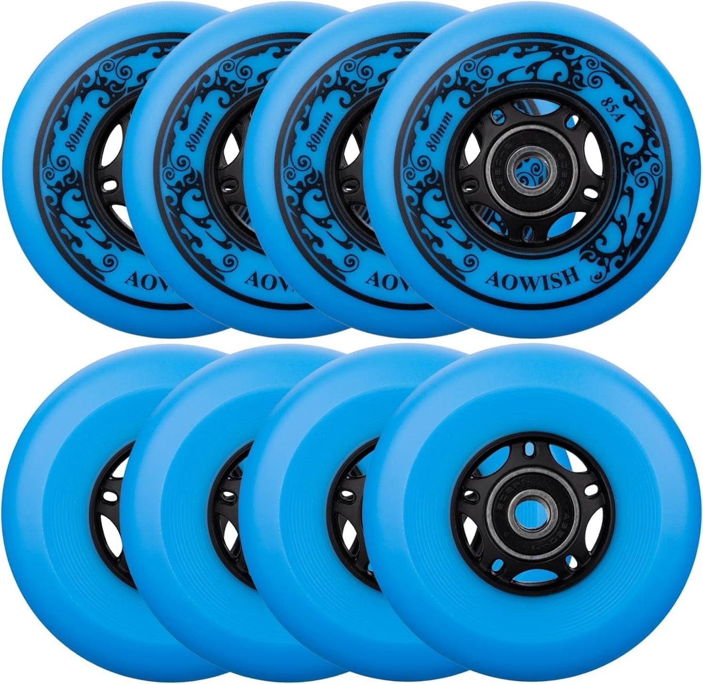 8-Pack Inline Skate Replacement Wheels for Smooth Rides