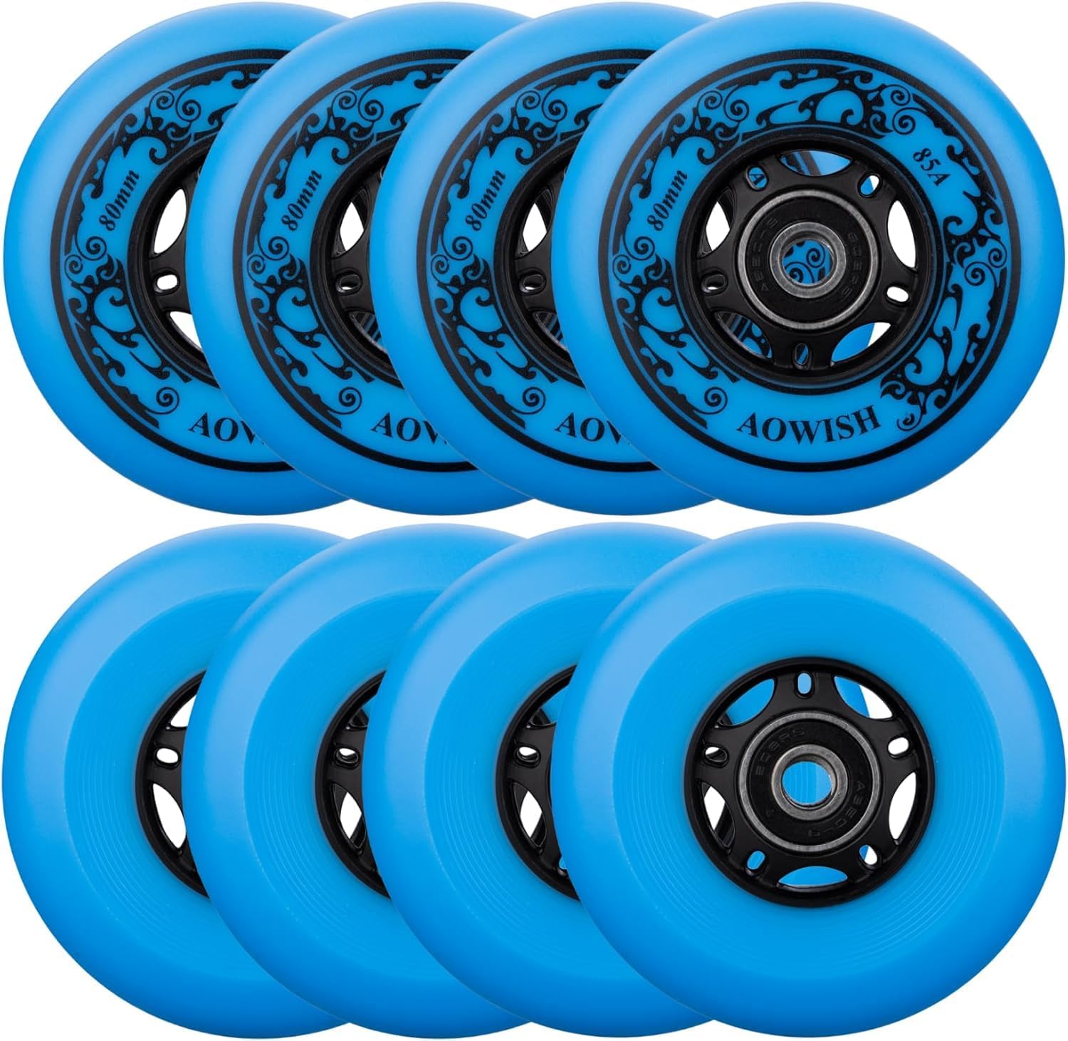 8-Pack Inline Skate Replacement Wheels for Smooth Rides
