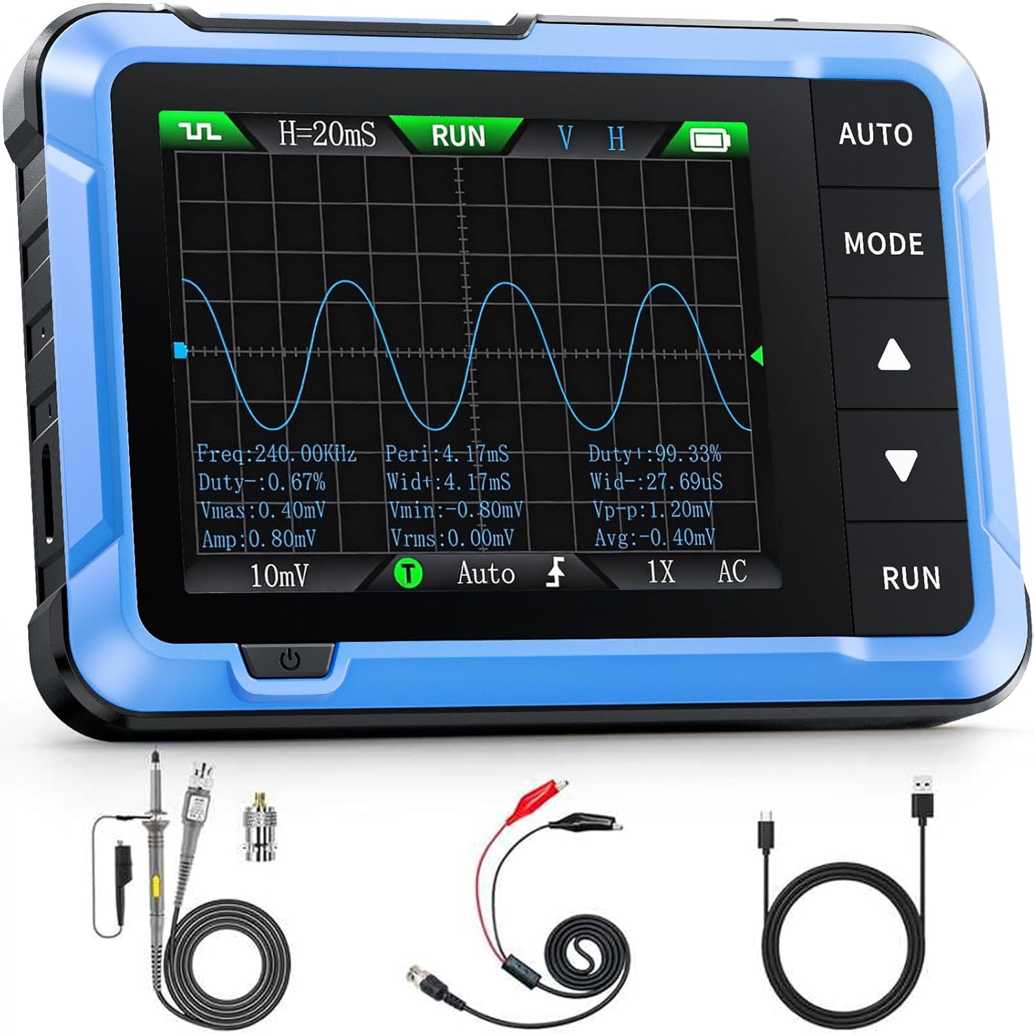 FNIRSI DSO-510 Handheld Oscilloscope with Signal Generator