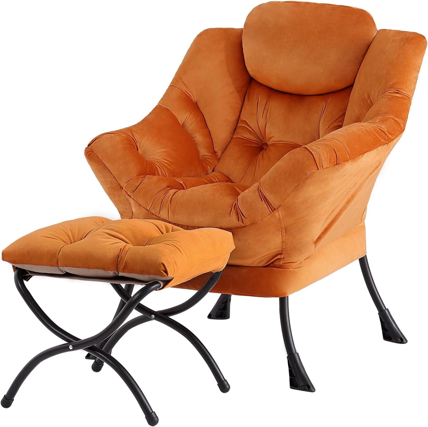 Tiita Lazy Chair with Ottoman for Comfy Living Room Relaxation