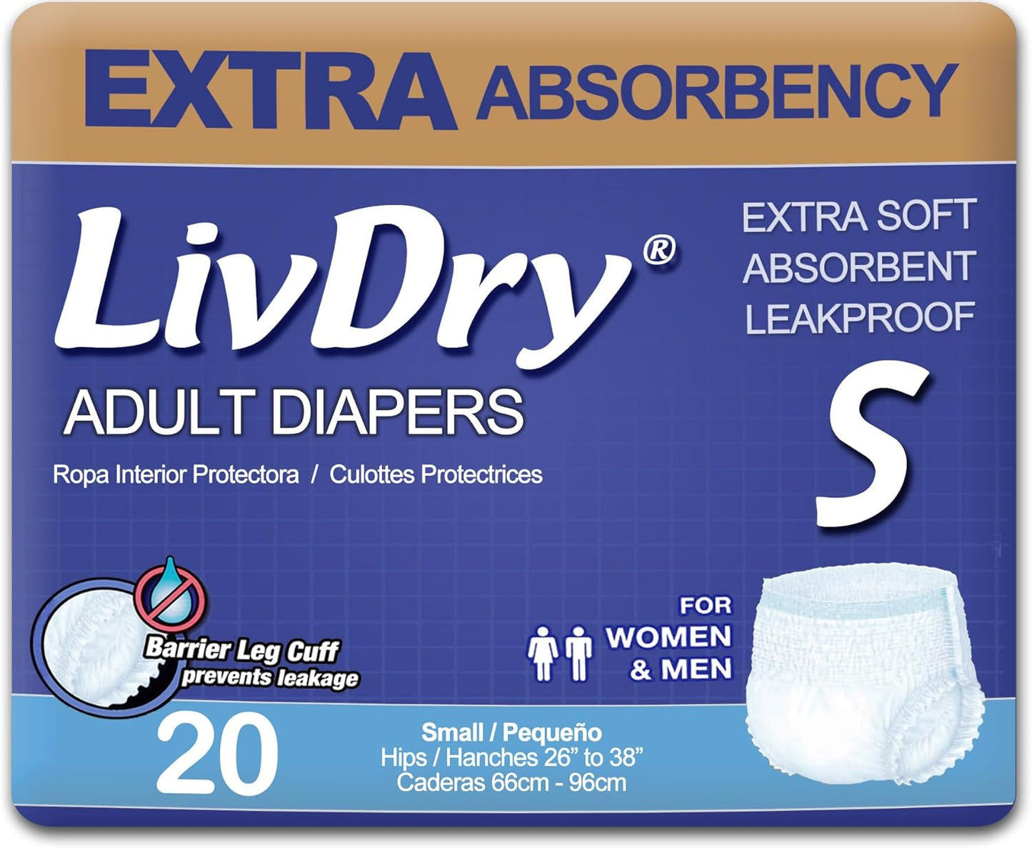 Maximum Protection: LivDry Extra Absorbency Diapers