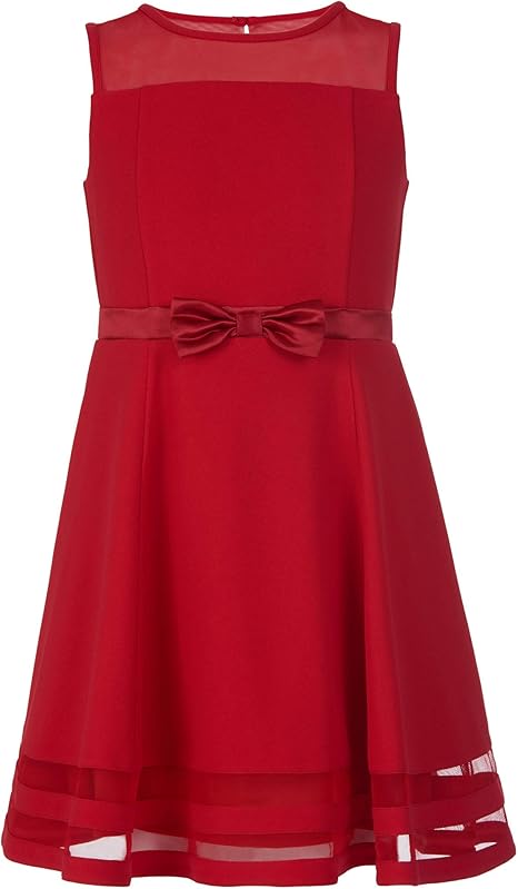 Calvin Klein Girls' Sleeveless Party Dress with Fit and Flare Style