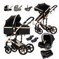 3 in 1 Baby Travel System Reversible Stroller - High Landscape Pram