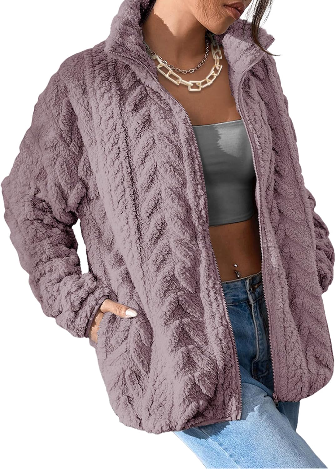 Dokotoo Winter Fleece Jacket for Women - Cozy and Stylish