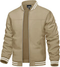 Men's Lightweight Windbreaker Jacket - Casual Bomber Zip Up