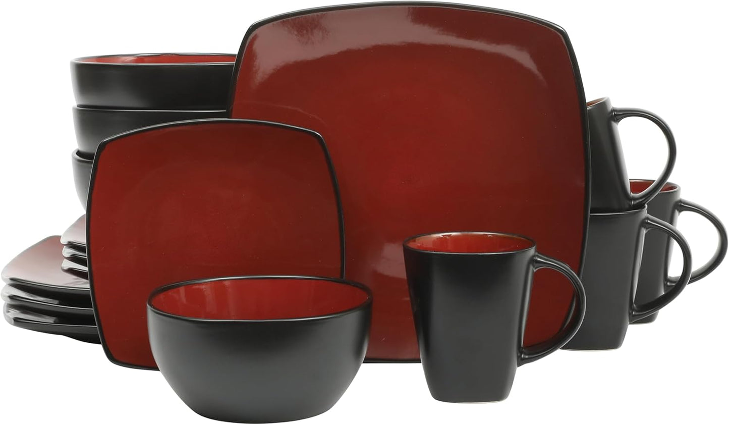 Gibson Elite Soho Lounge Square Dinnerware Set for Modern Homes