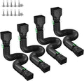 Rain Gutter Downspout Extensions Downspout Extender - Extends 21 to 66