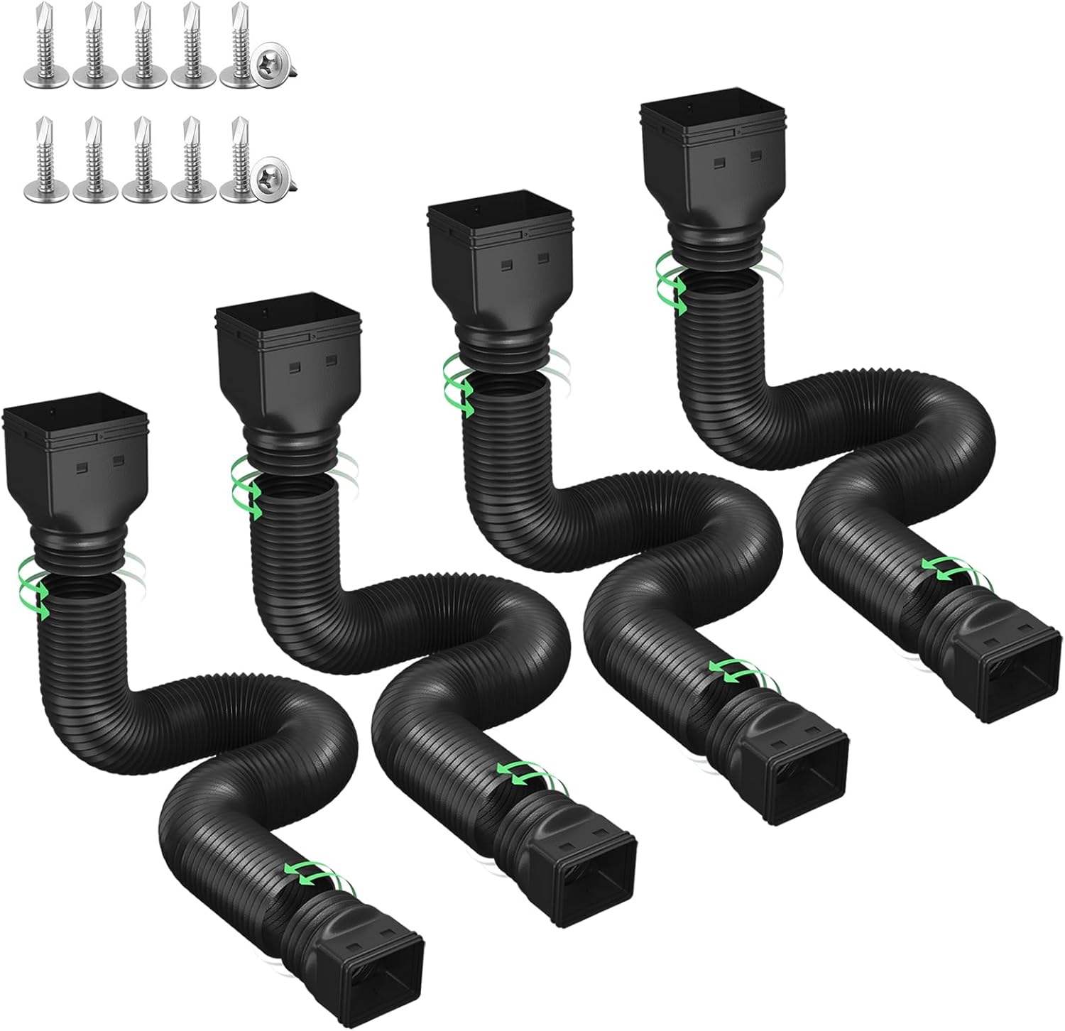 Rain Gutter Downspout Extensions for Effective Drainage Control