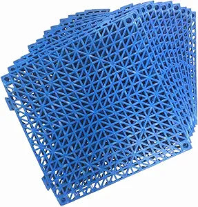 12 Pack Modular Interlocking Cushion Mats for Pool and Patio