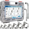 T-bolt Hose Clamps 36Pc Assortment 17-47mm - Heavy Duty Kit
