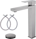 Brushed Nickel Vessel Sink Faucet for Modern Bathroom Design