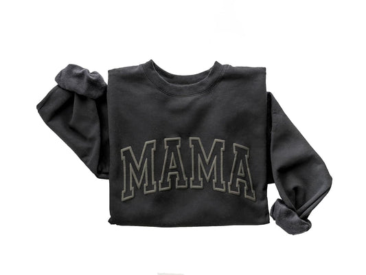 Embossed Mama Sweatshirt - Custom Mother's Day Gift