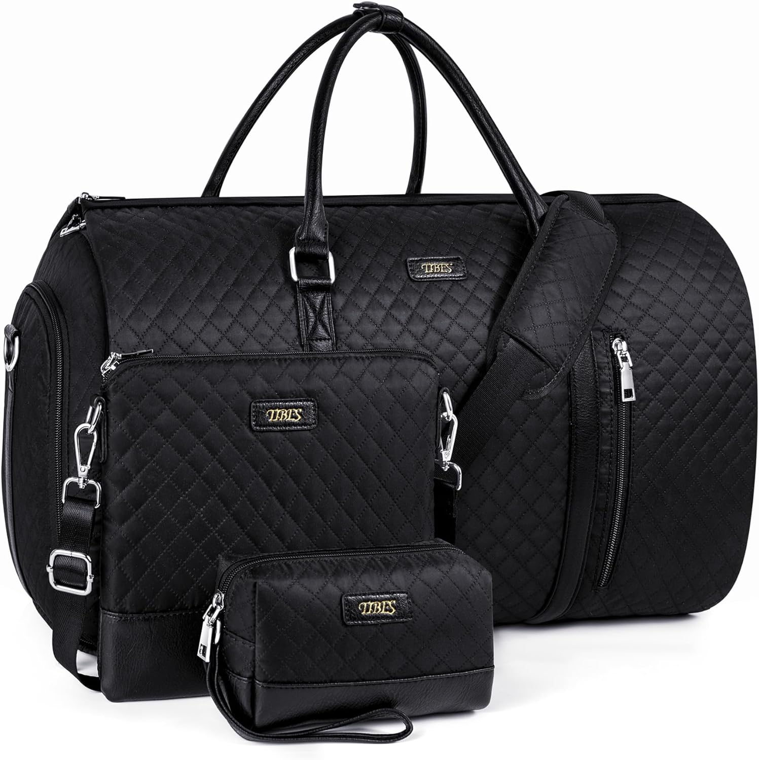 4pcs Convertible Garment Duffel Bag for Travel - 50L Carry On