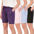 Women's Dry-Fit 7in Bermuda Running Shorts 4-Pack - High Waisted