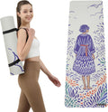 Printed Yoga Mat 72in x 24in 6mm Thick Non Slip - Extra Cushioning