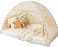 Toddler Canopy Lights & Flags Twin Bed Tent - Cozy Privacy Space