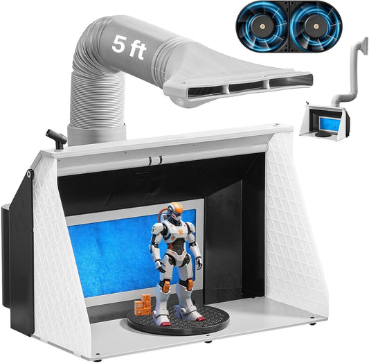 VEVOR Airbrush Spray Booth with Dual Fans for Artists and Crafters