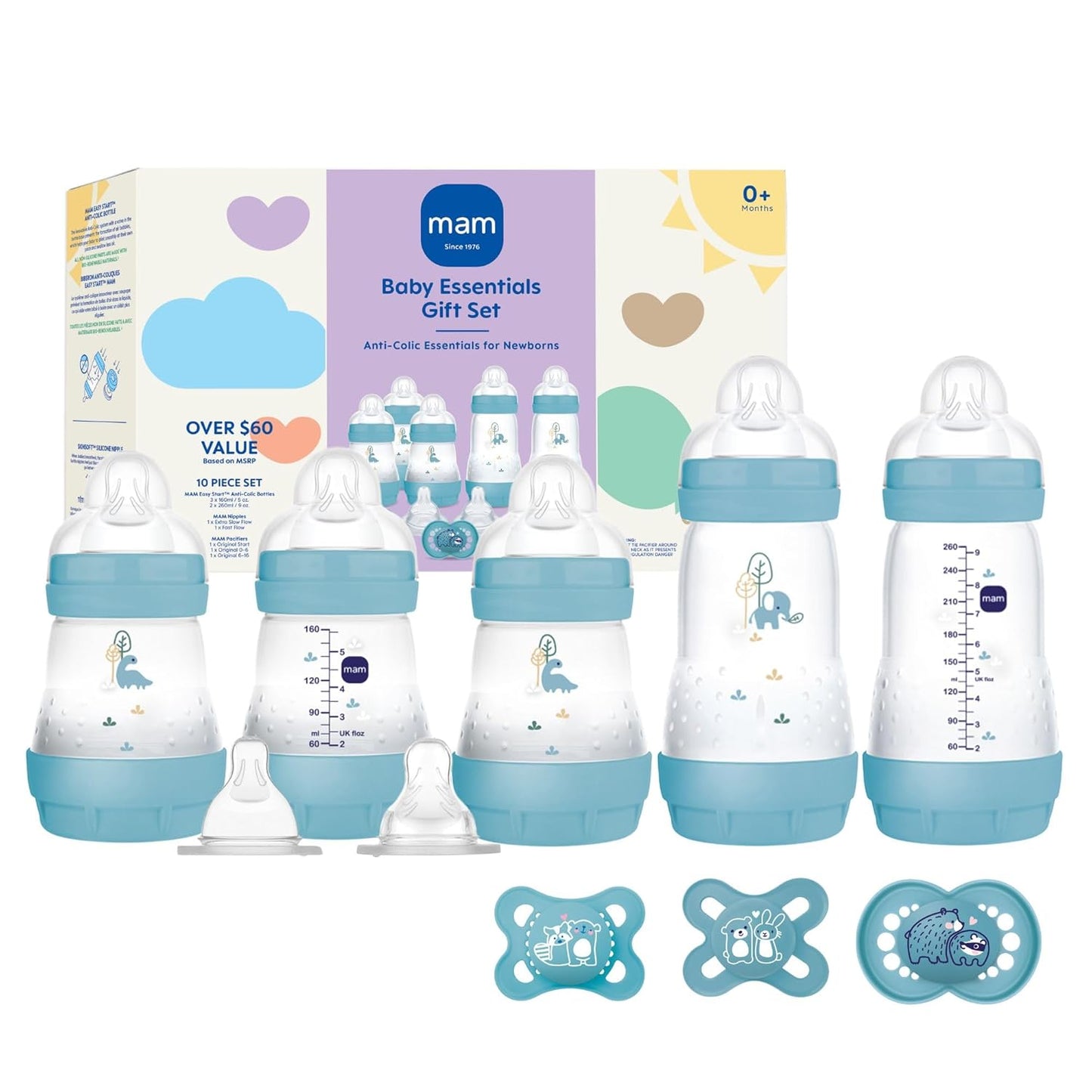 MAM Newborn Essentials Matte Feeding Set for Easy Start