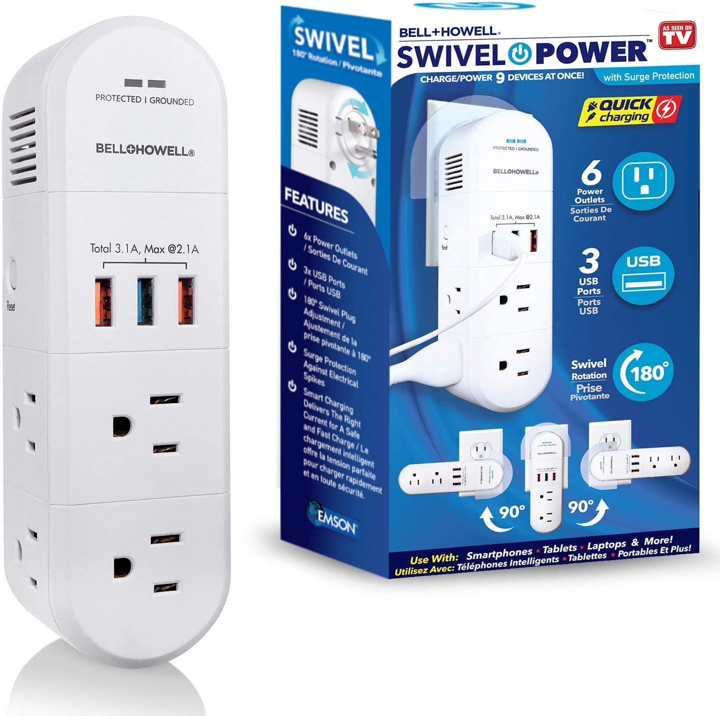 Swivel Power Surge Protector