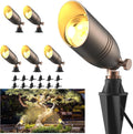 ZONEGRACE Solid Brass 12V Low Voltage Landscape Spotlights - Durable