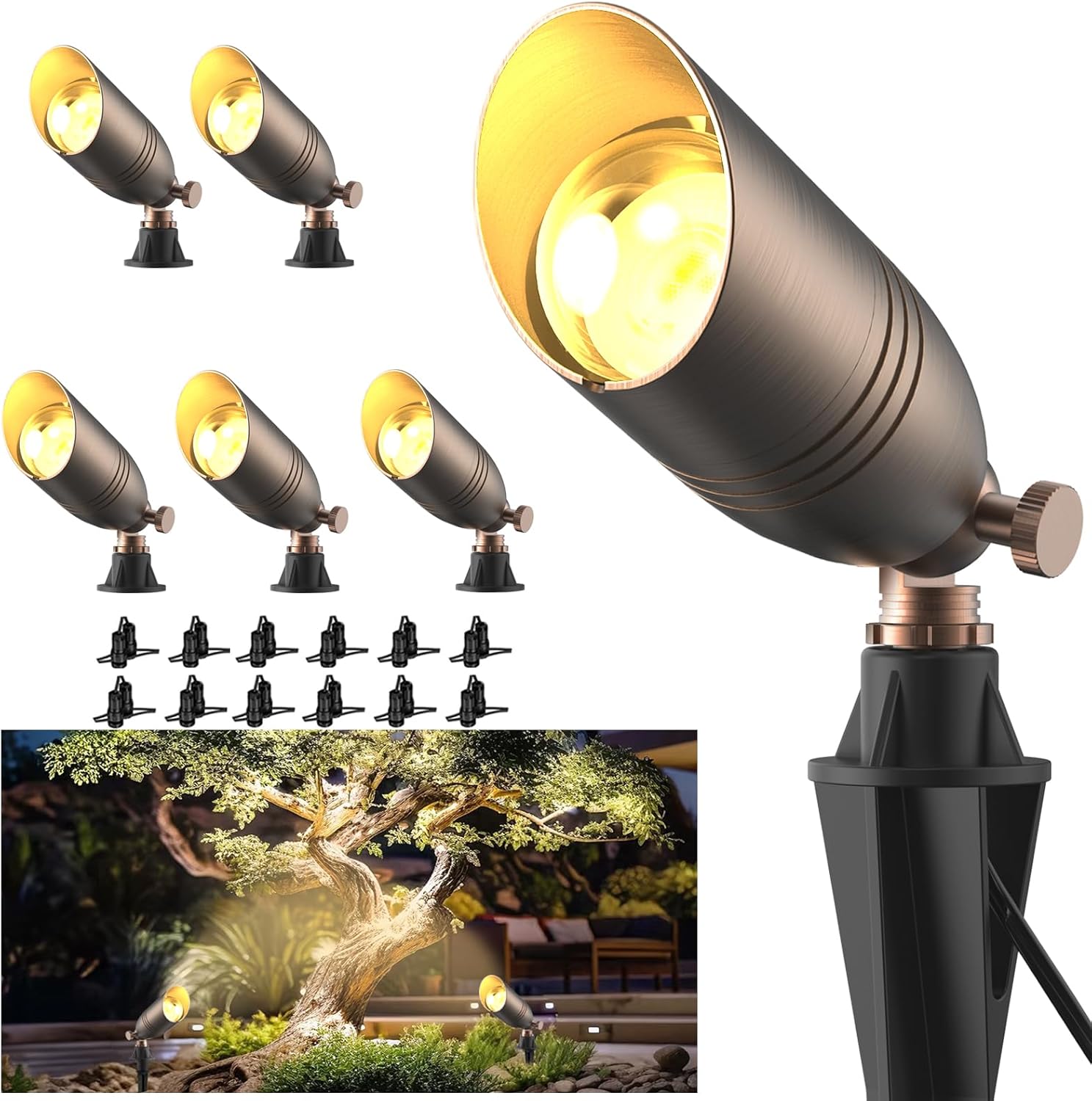 ZONEGRACE Solid Brass 12V Low Voltage Landscape Lighting Review