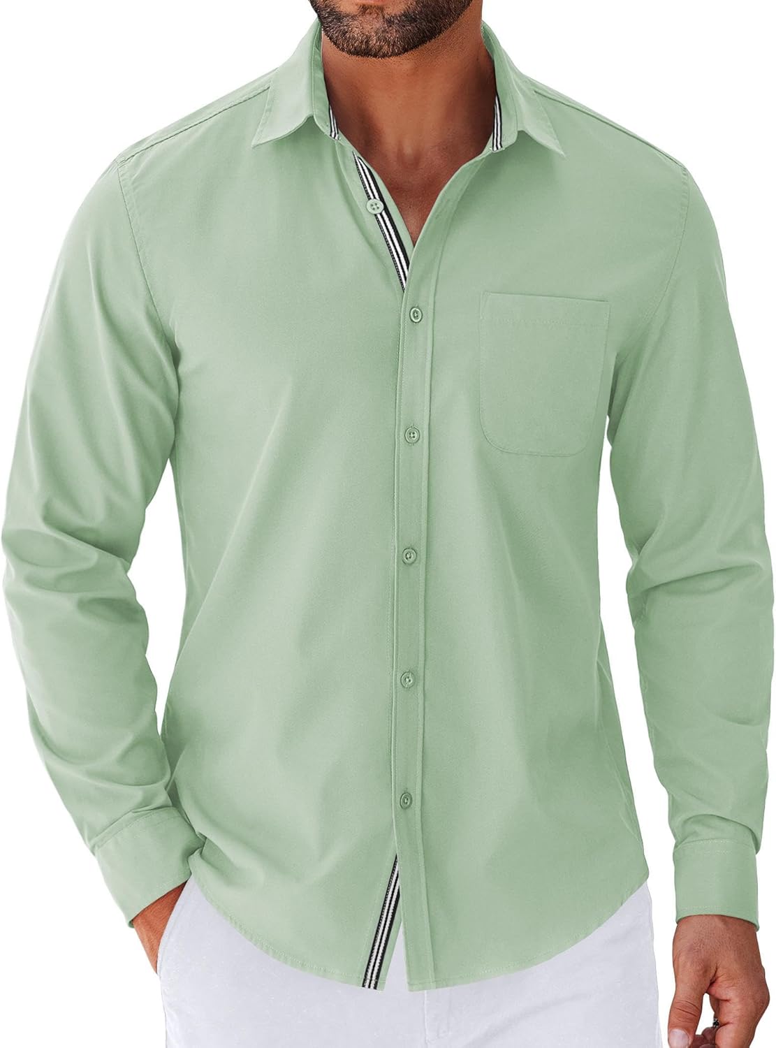 COOFANDY Men's Long Sleeve Casual Button Down Shirts for Style