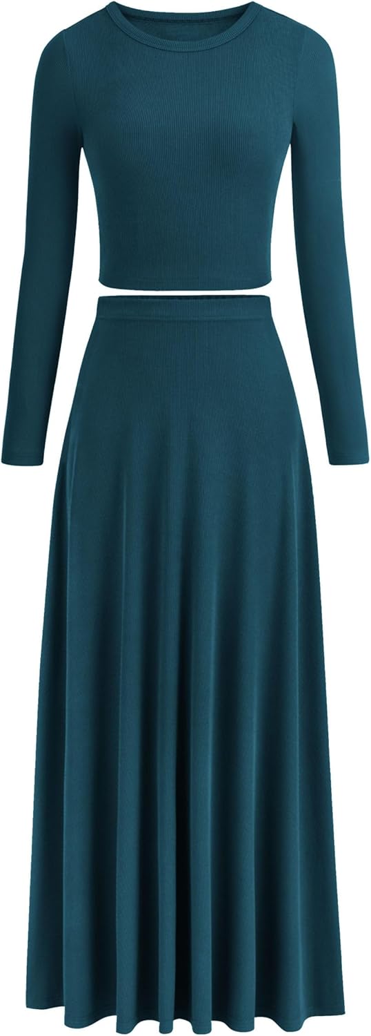 PRETTYGARDEN Women Fall Spring 2 Piece Outfits for Casual Style