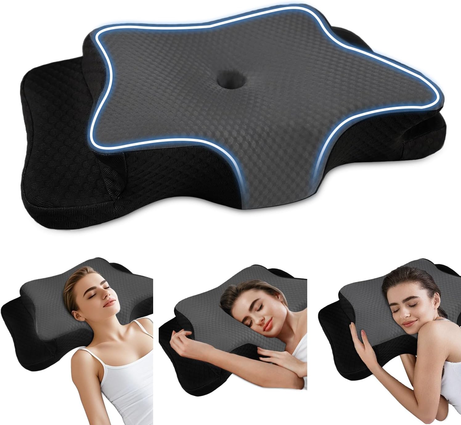 Pain Relief Cervical Pillow for Neck Support and Comfort
