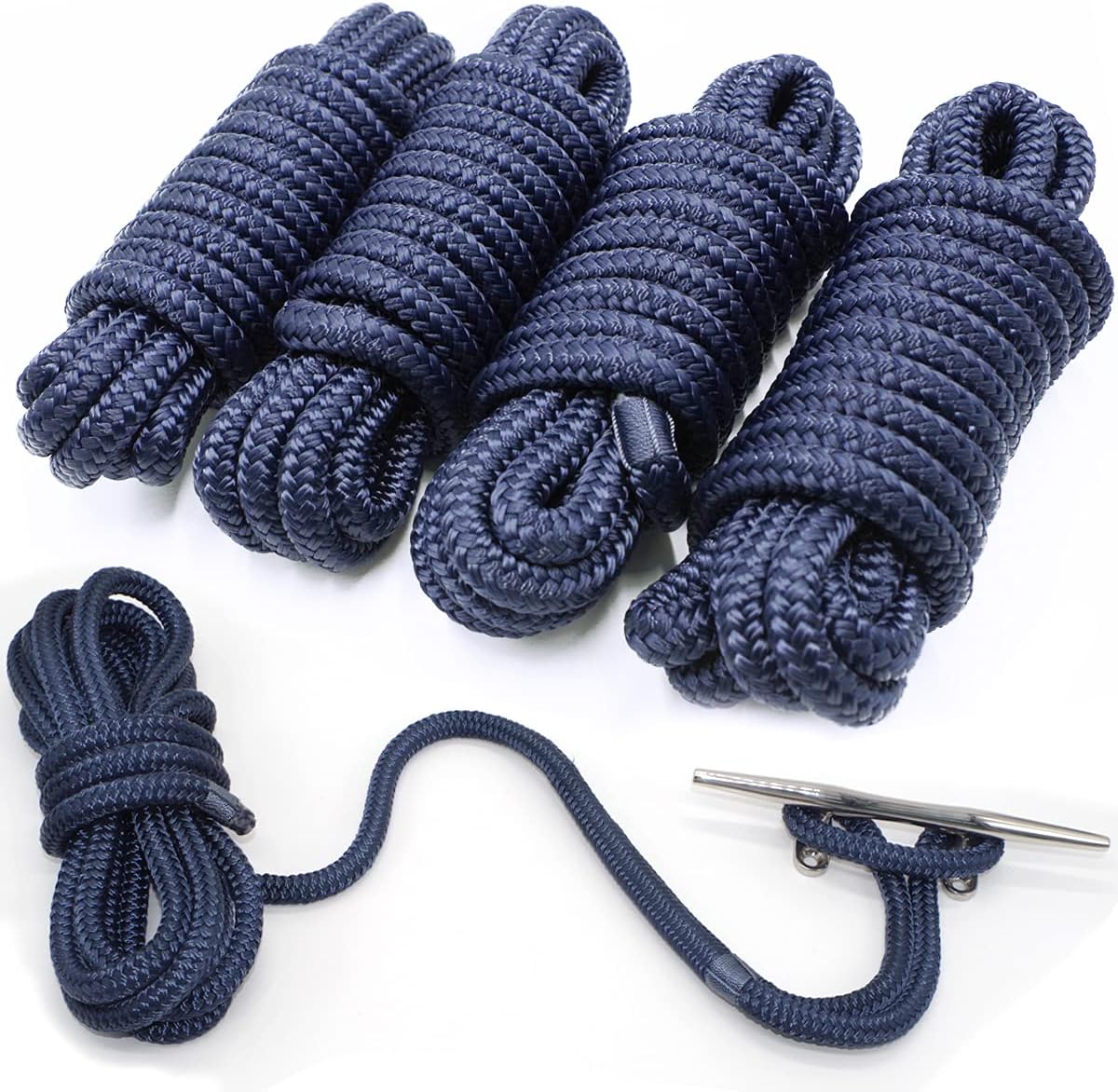 Marine-Grade Double-Braided Dock Lines for Secure Mooring