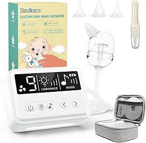 Barchrons Electric Nasal Aspirator for Baby with Music & Light