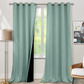 Frosty Green Blackout Curtains 95 in 2-Panel Set - Room Darkening
