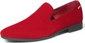 Mens Velvet Loafers Slip-on Dress Shoes - Comfortable Classic Style If