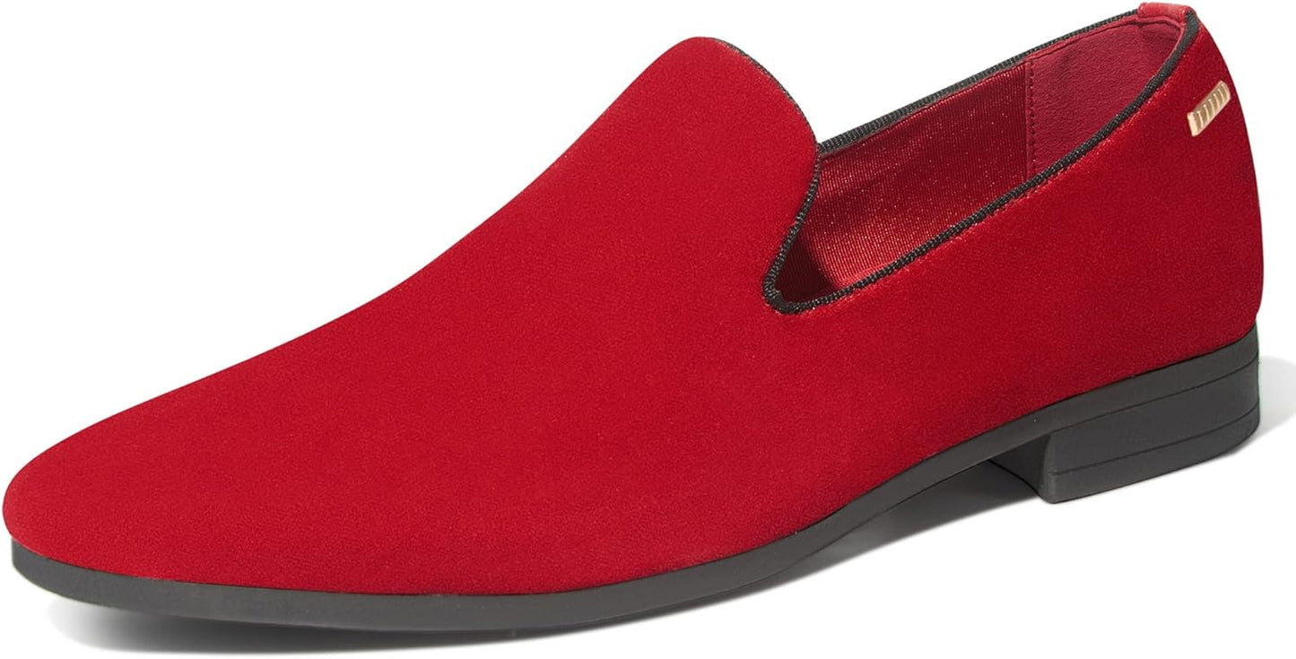 UUBARIS Mens Velvet Loafers Slip-on Dress Shoes for Style