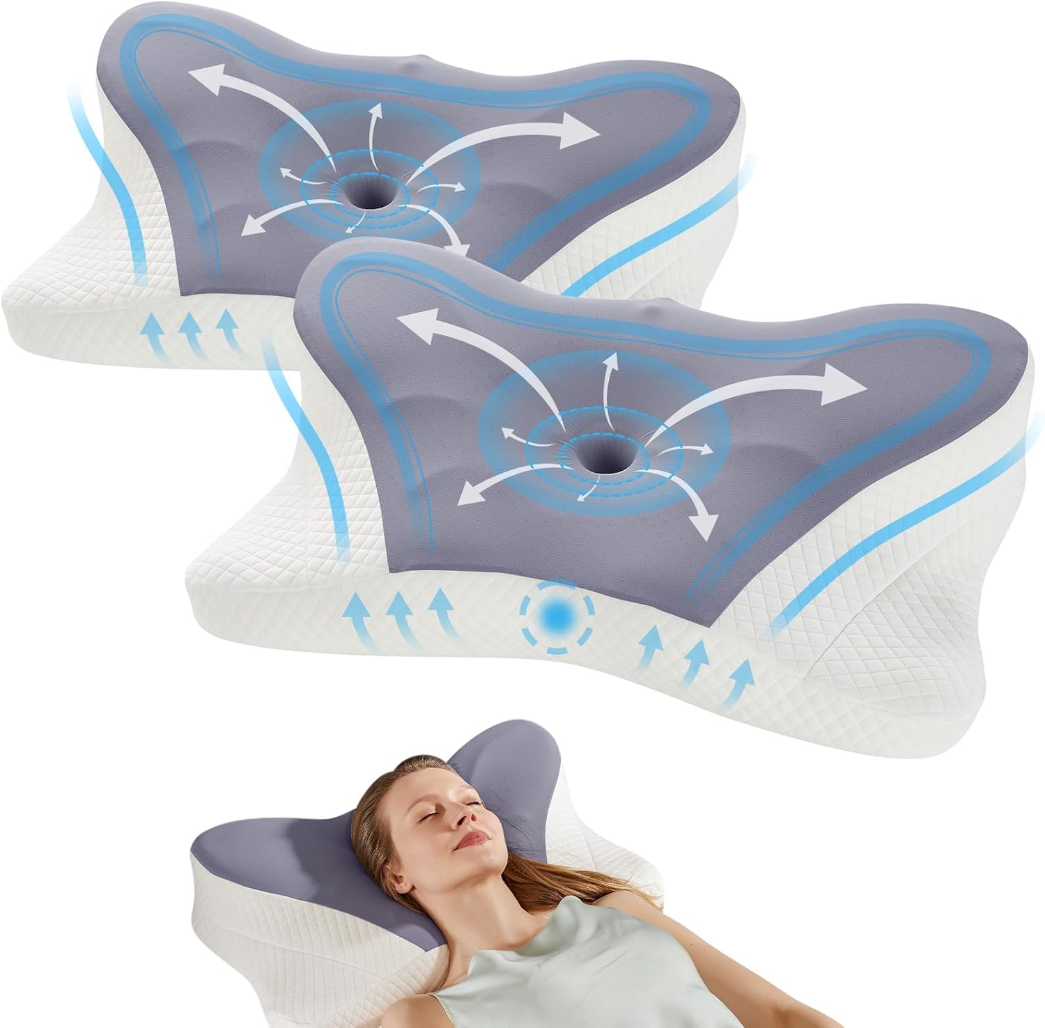 Smug Cervical Neck Pillow for Ultimate Neck Pain Relief and Comfort