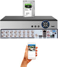 Evertech H.265 16 Channel Hybrid CCTV DVR - 4TB Recording