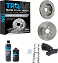 TRQ Front Brake Pad & Rotor Kit Compatible with 2003-2005 Kia Rio