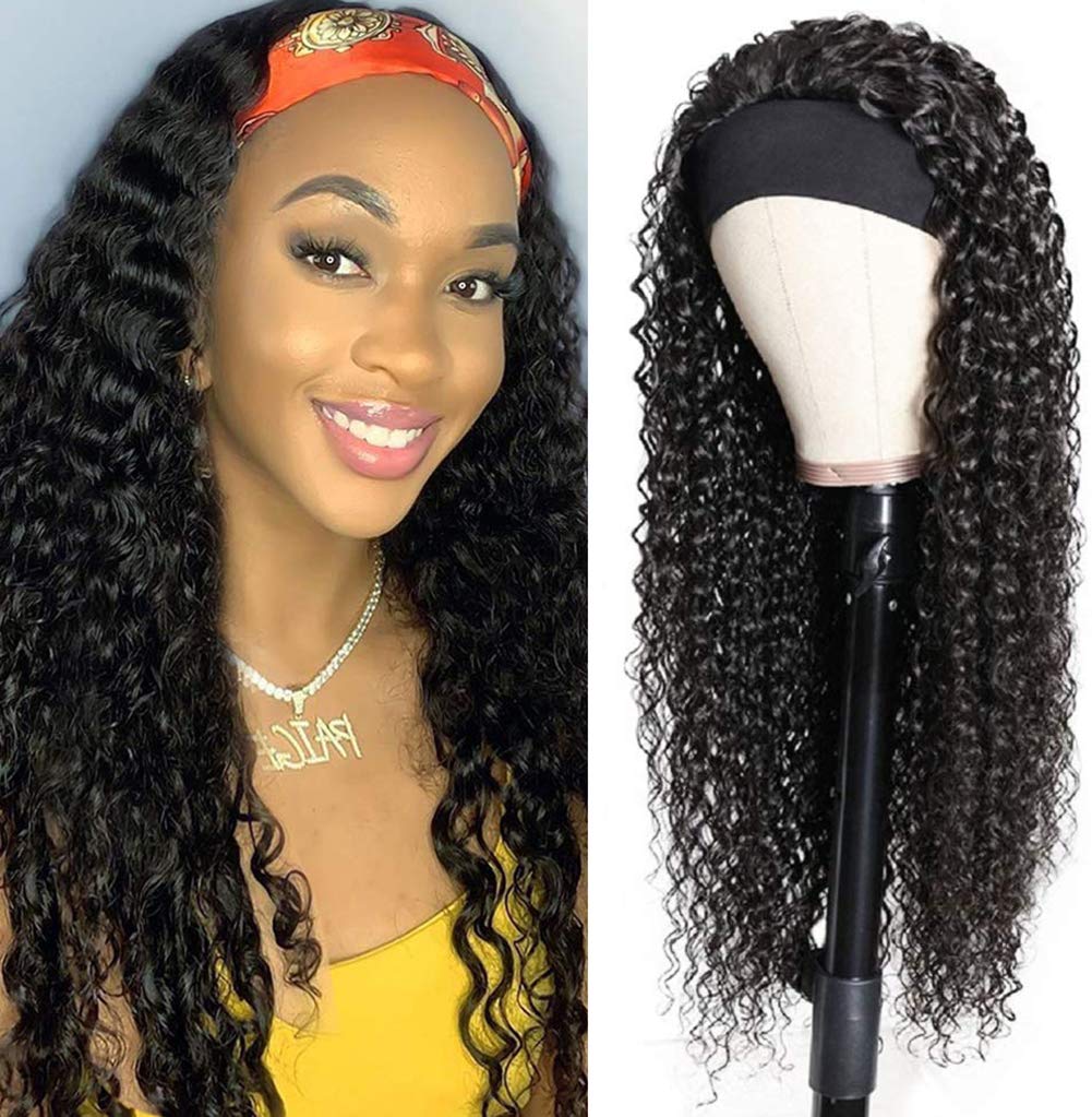 Deep Wave Headband Wig Human Hair for Effortless Style
