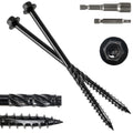 #14 x 6 Wood Structural Screws 300 Pack - Rust Resistant Hex Lag