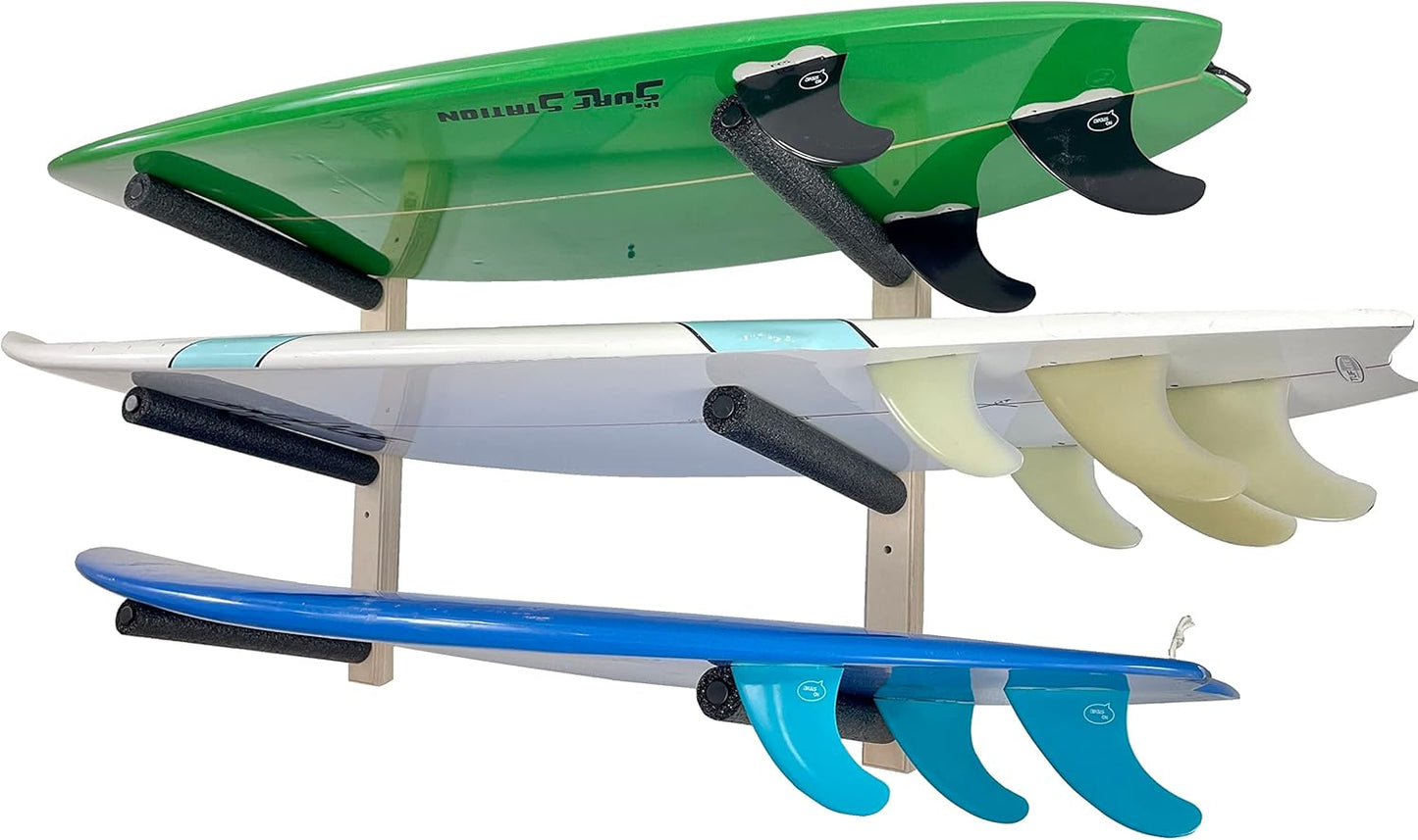 Space-Saving 3-Board Wall Rack by Pro Board Racks