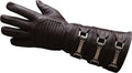 Sheepskin Leather Sky Gauntlet Gloves for Men - Long Arm Cuff