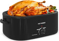 22 Quart Stainless Steel Electric Roaster Oven - Large Turkey Roaster