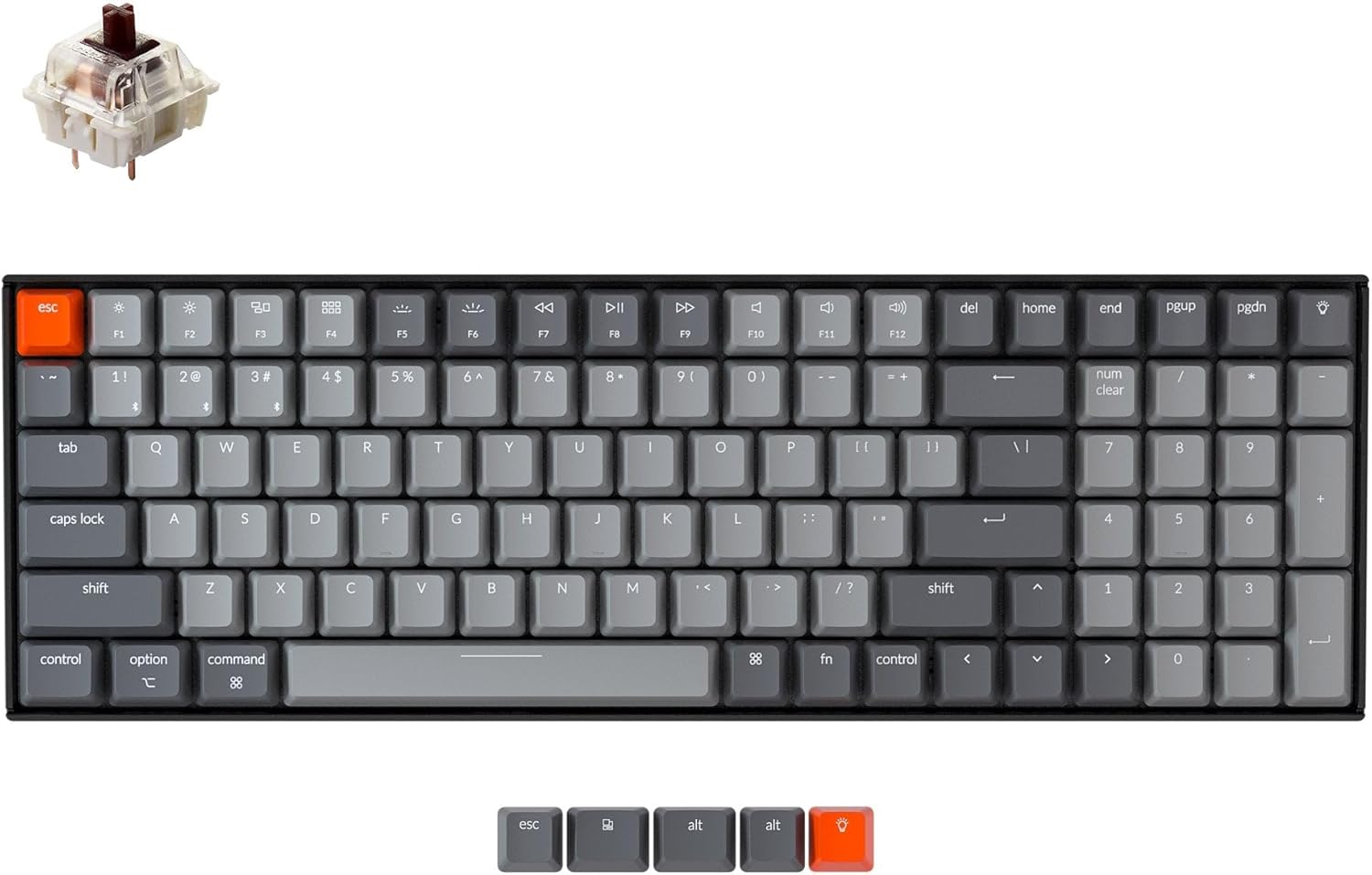 Wireless Mechanical Gaming Keyboard - Fast Gateron Switch