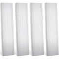 Aluminum Flat Bar 3/8in x 3in x 12in (4pcs) - 6061 Solid Extruded