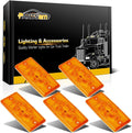 Partsam 6LED Amber Cab Marker Lights - Waterproof Roof Clearance