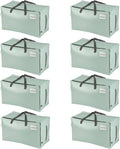 VENO Moving and Storage Bags 8 Pack - Heavy Duty Large Totes