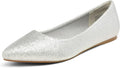 Women's Pointed Toe Flats Ballet Comfort Slip On Flats - Office Ready