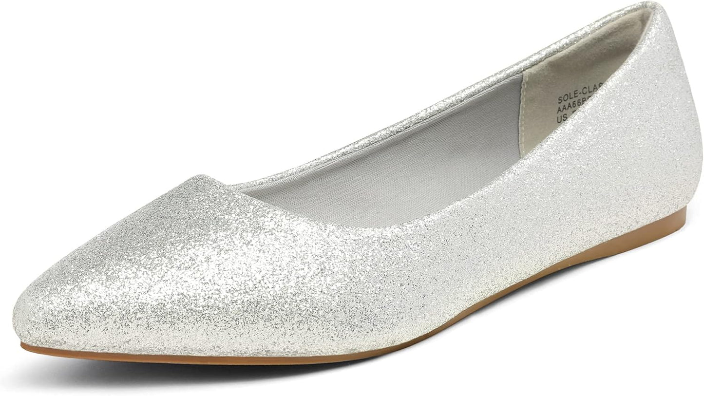 DREAM PAIRS Women's Dress Pointed Toe Flats for Comfort