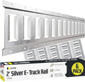 E Track Tie Down Rail Kit 2 ft (6 Pack) - Secure Cargo Up to 2,000 lbs