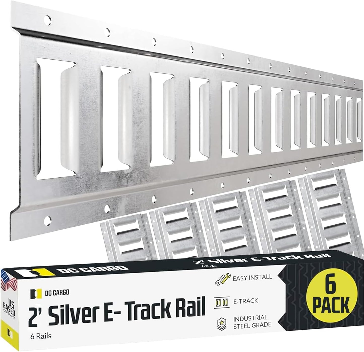 E Track Tie Down Rail Kit 2ft for Secure Cargo and Heavy Loads